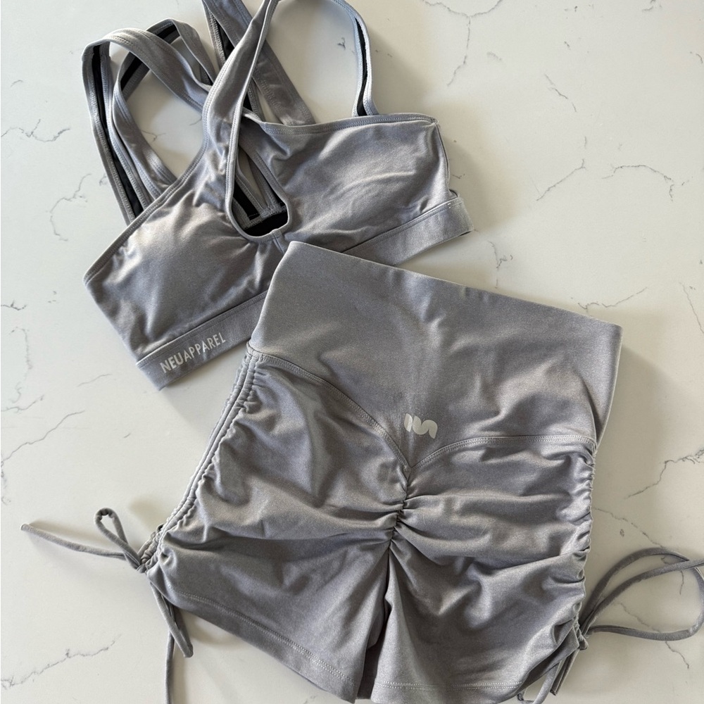 NEU apparel - Grey/Silver Athletic Set